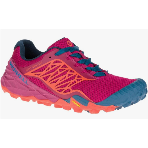 Merrell All Out Terra Light Women 5 Bright Red - Picture 1 of 9